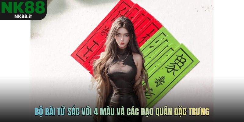 Bộ bài tứ sắc với 4 màu và các đạo quân đặc trưng